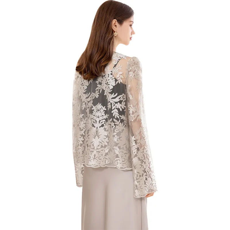 TOUCH Cropped Coat Women's Champagne-0