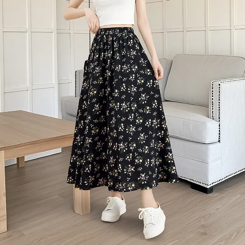 TOUCH Casual Long Skirt Women's-4