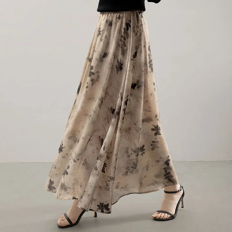Cypress House Casual Long Skirts Women's Cloud Yellow-4