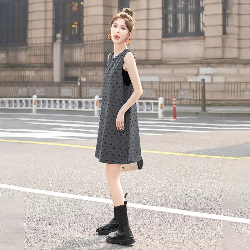 Cypress House Sleeveless Dress Women's Dark Gray-2