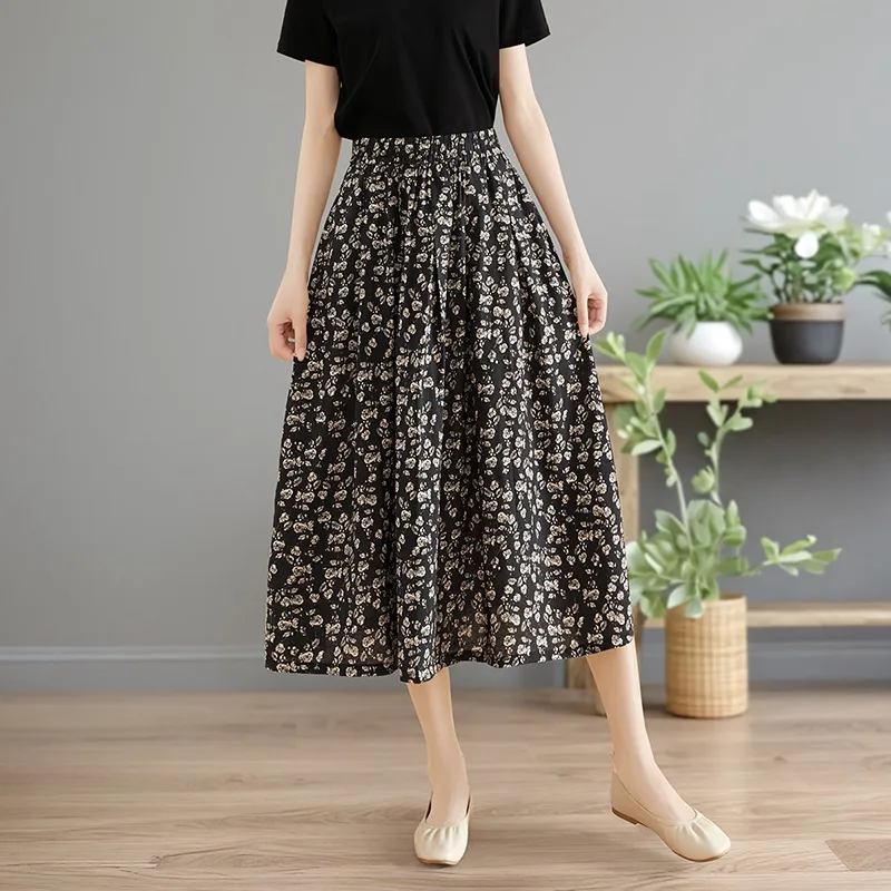 TOUCH Casual Long Skirt Women's-5