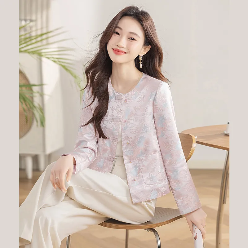 Cypress House Cropped Coat Women's Light Pink-3