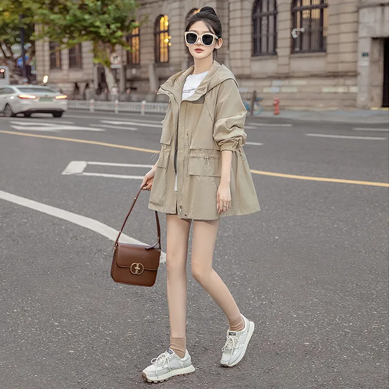 Cypress House Trench Coat Women's Beige Khaki-3