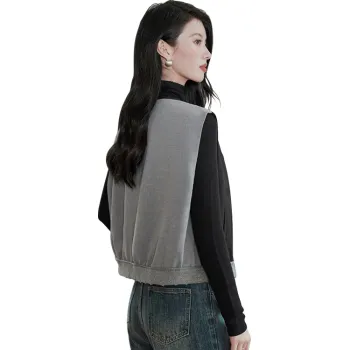 Cypress House Vest Women's Black & Light Gray
