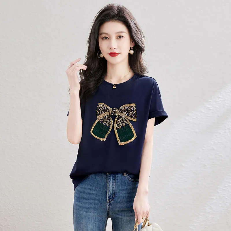 Cypress House T Shirt Women's Navy Blue-4