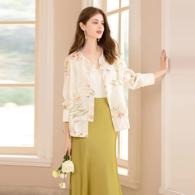 TOUCH Cropped Coat Women's Beige-3