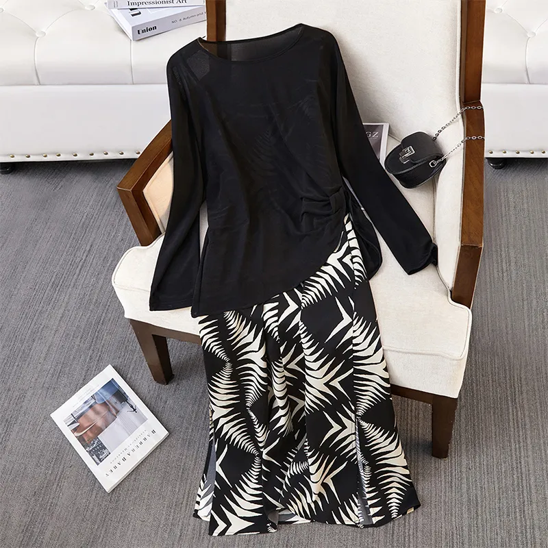TOUCH Two Piece Skirt Sets Women's-2