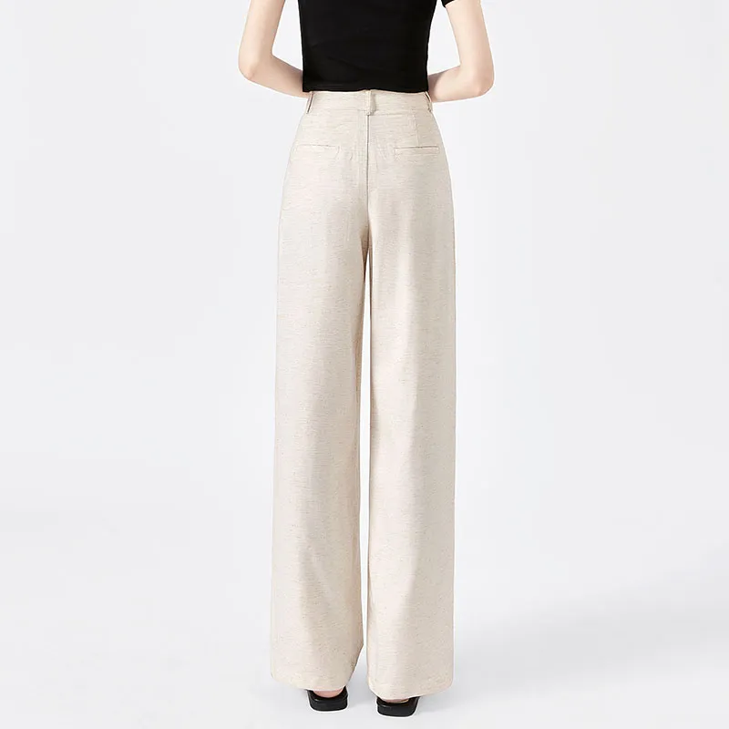TOUCH Casual Pants Women's Beige-3