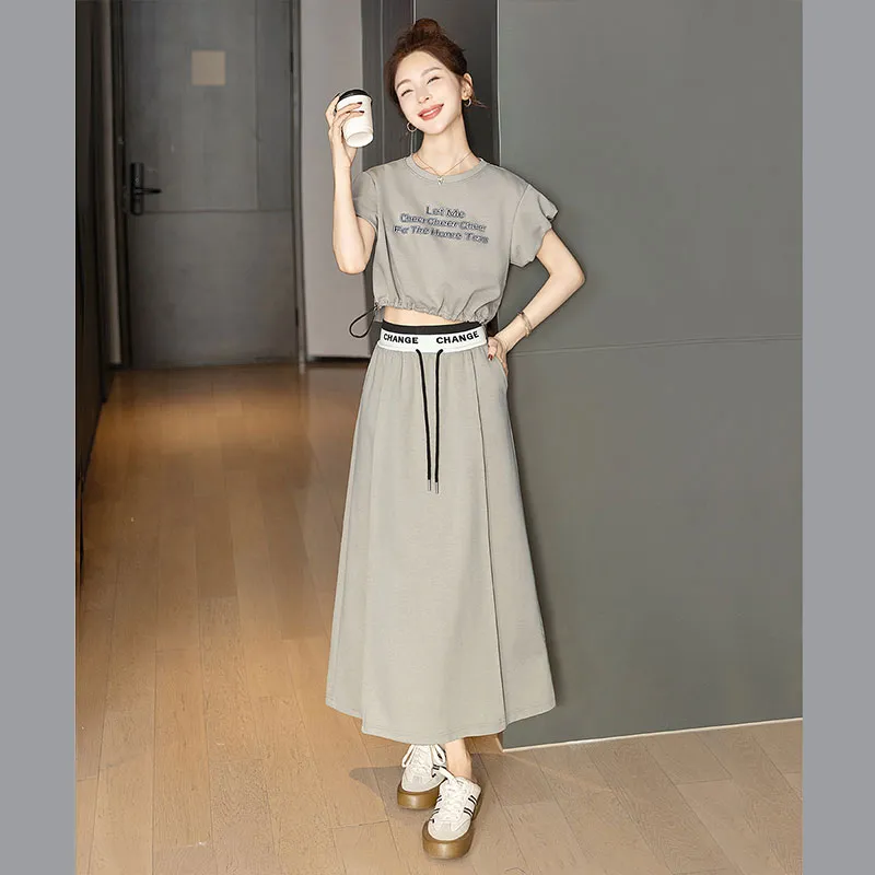 Cypress House Skirt Set Women's Gray Coffee-5