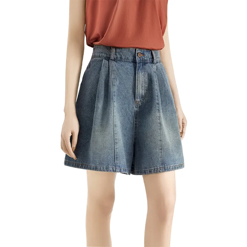 TOUCH Denim Shorts Women's Vintage Light Blue-2