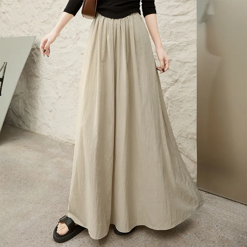 Cypress House Casual Long Skirt Women's Light Yellow-1