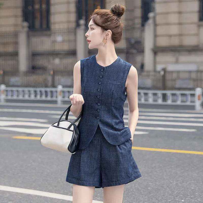 Cypress House Casual Suit Women's Dark Blue-1