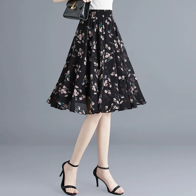 TOUCH Casual Long Skirts Women's-5