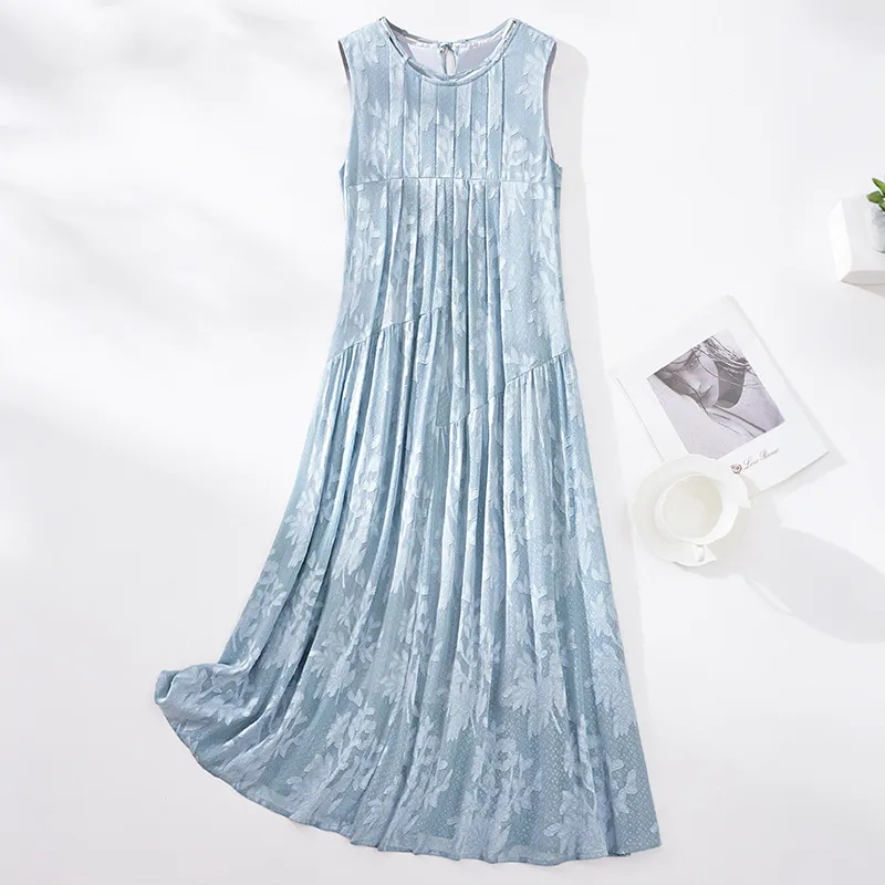 Cypress House Sleeveless Dress Women's Lake Blue-2