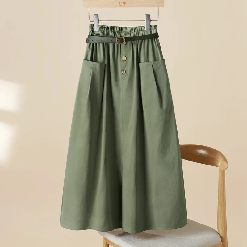 TOUCH Casual Long Skirts Women's-5