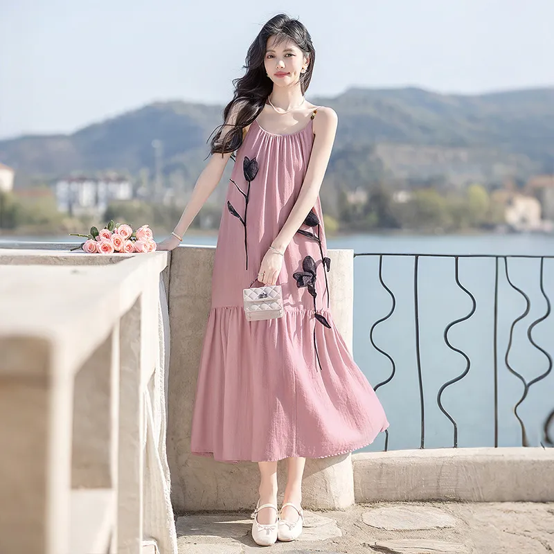 Cypress House Slip Dress Women's Pink-6