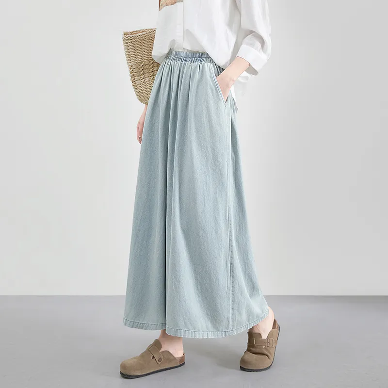 TOUCH Casual Pants Women's Light Blue-4