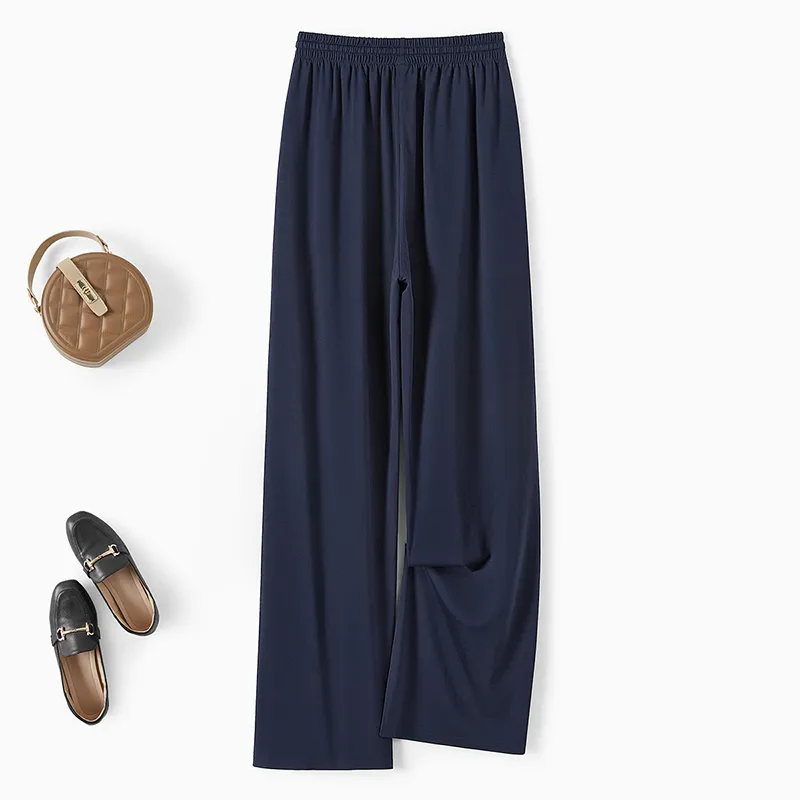 TOUCH Casual Pants Women's Navy Blue-3