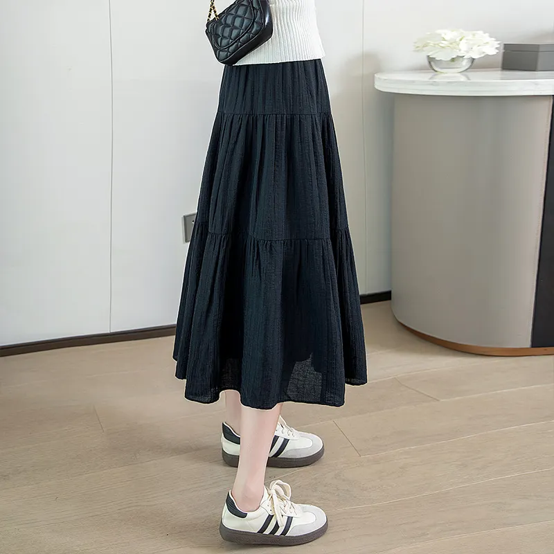 Cypress House Casual Long Skirts Women's Black-5