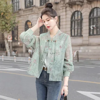 Cypress House Cropped Coats Women's Green