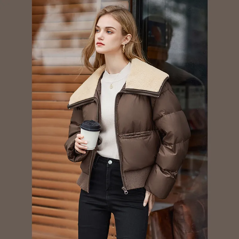 TOUCH Down Jacket Women's Dark Coffee-6