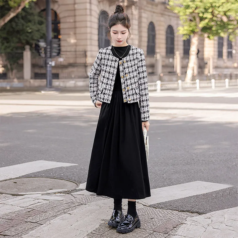 Cypress House Jacket Women's Black White Plaid-6