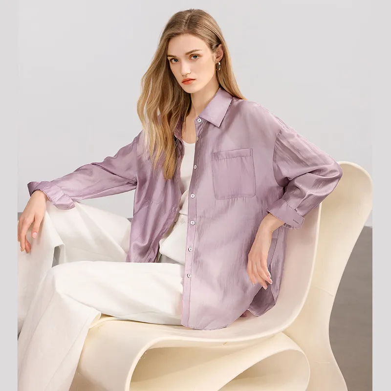 TOUCH Shirts Women's Purple-5