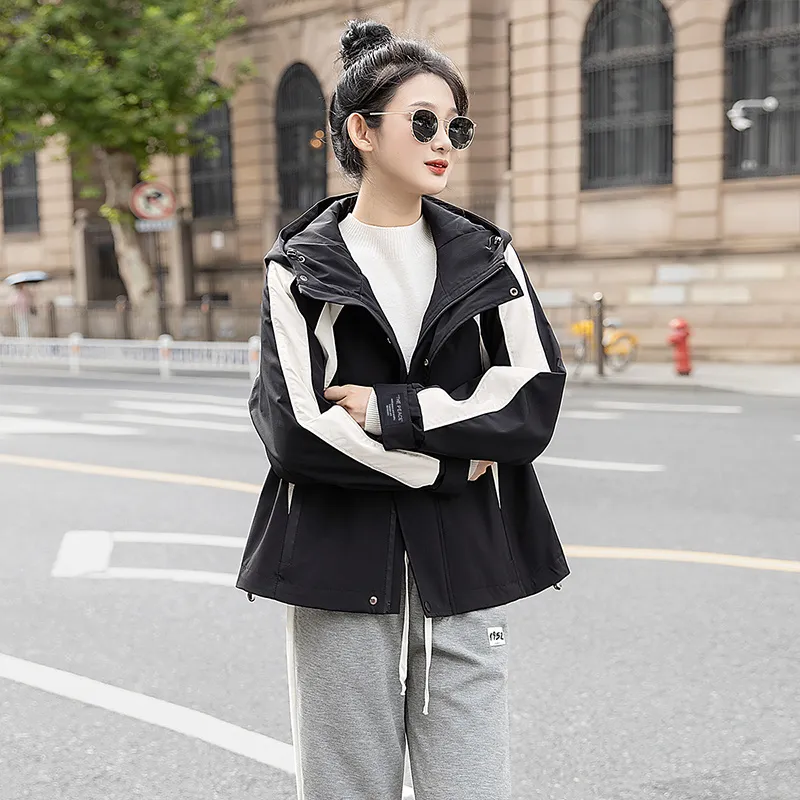 Cypress House Jackets & Coats Women's Black & Beige-5
