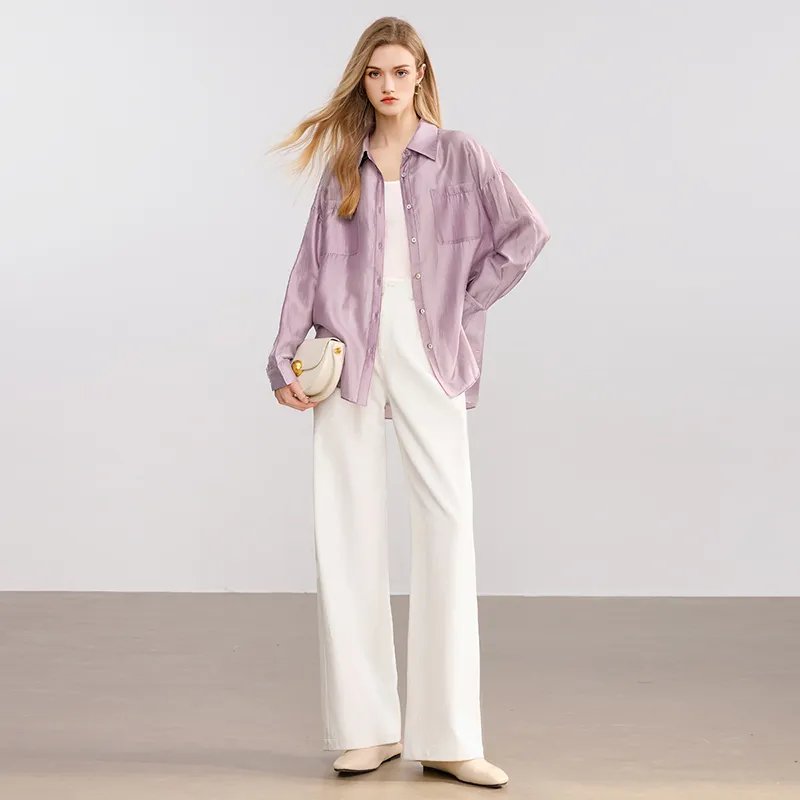 TOUCH Shirts Women's Purple-4