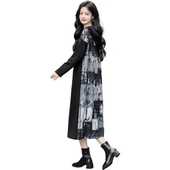 Cypress House Long Sleeved Dress Women's Black & Blue