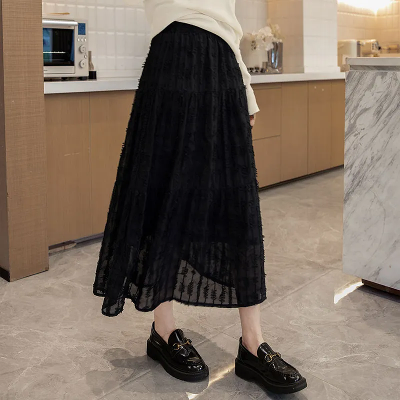 Cypress House Casual Long Skirt Women's Black-6