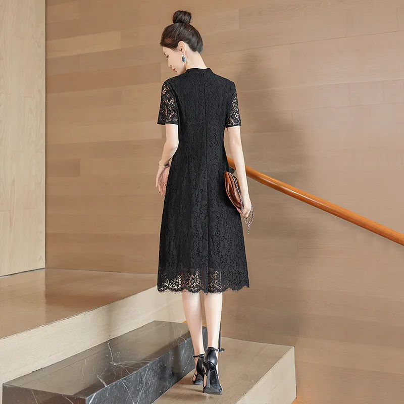 Cypress House Short Sleeved Dress Women's Black-2