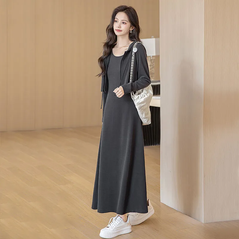Cypress House Skirt Set Women's Dark Gray-4