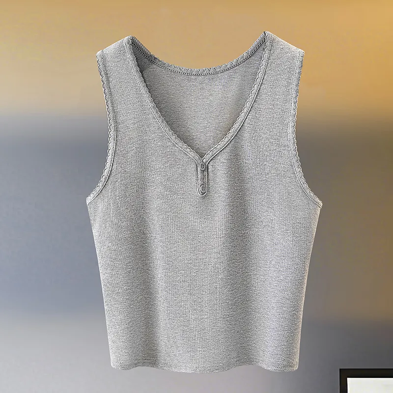 Cypress House Tank Tops Women's Light Gray-2
