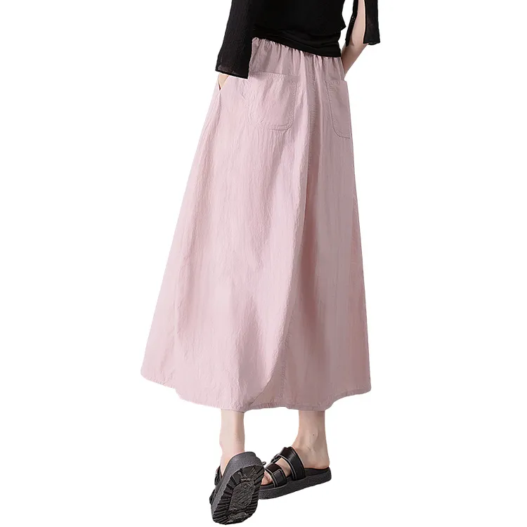 Cypress House Casual Long Skirt Women's Pink-1