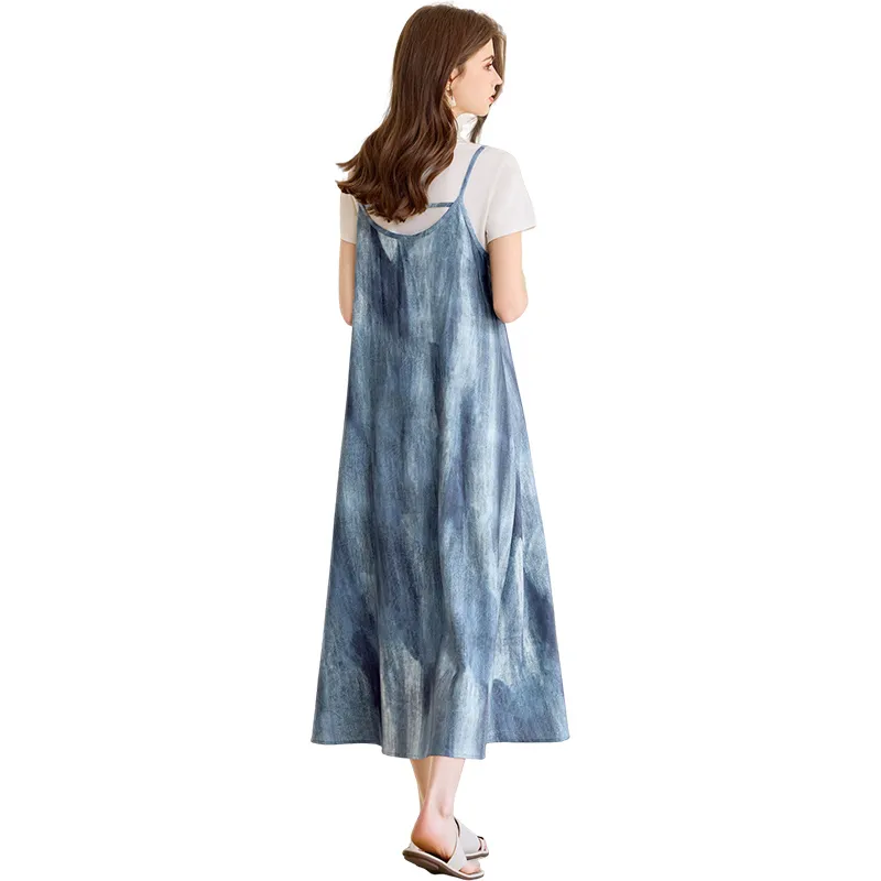 TOUCH Slip Dresses Women's Blue-1