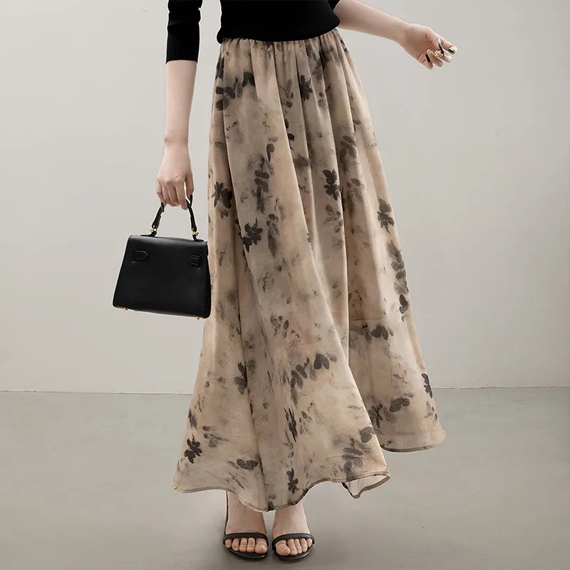 Cypress House Casual Long Skirts Women's Cloud Yellow-2