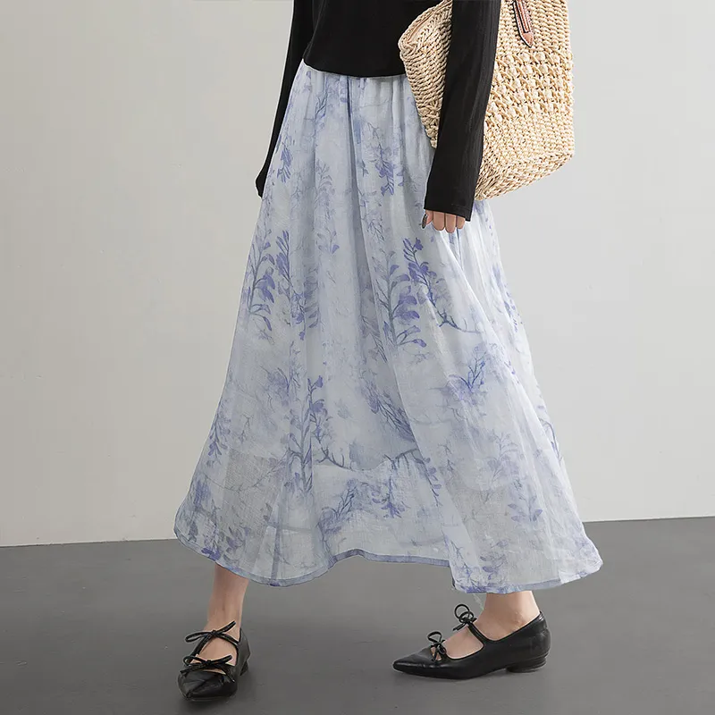 Cypress House Casual Long Skirt Women's Wisteria-6