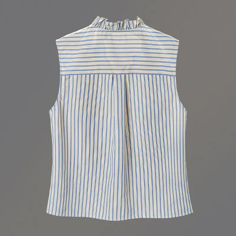 TOUCH Shirt Women's Blue Stripes-3