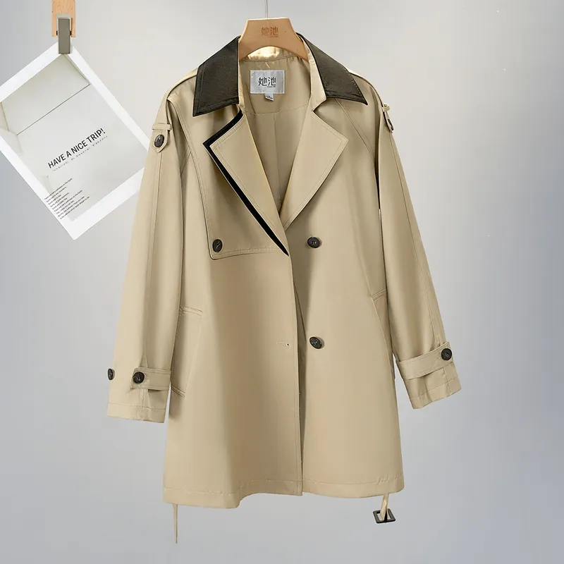 TOUCH Trench Coat Women's Khaki-2