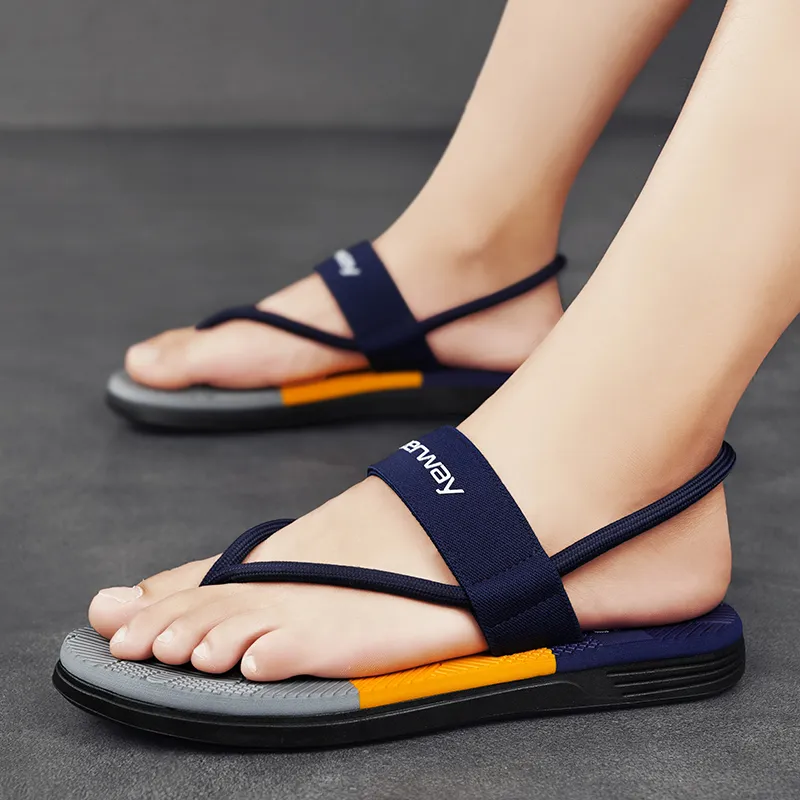DEERWAY Slip Resistant Quick Dry Flip Flops Men's-15