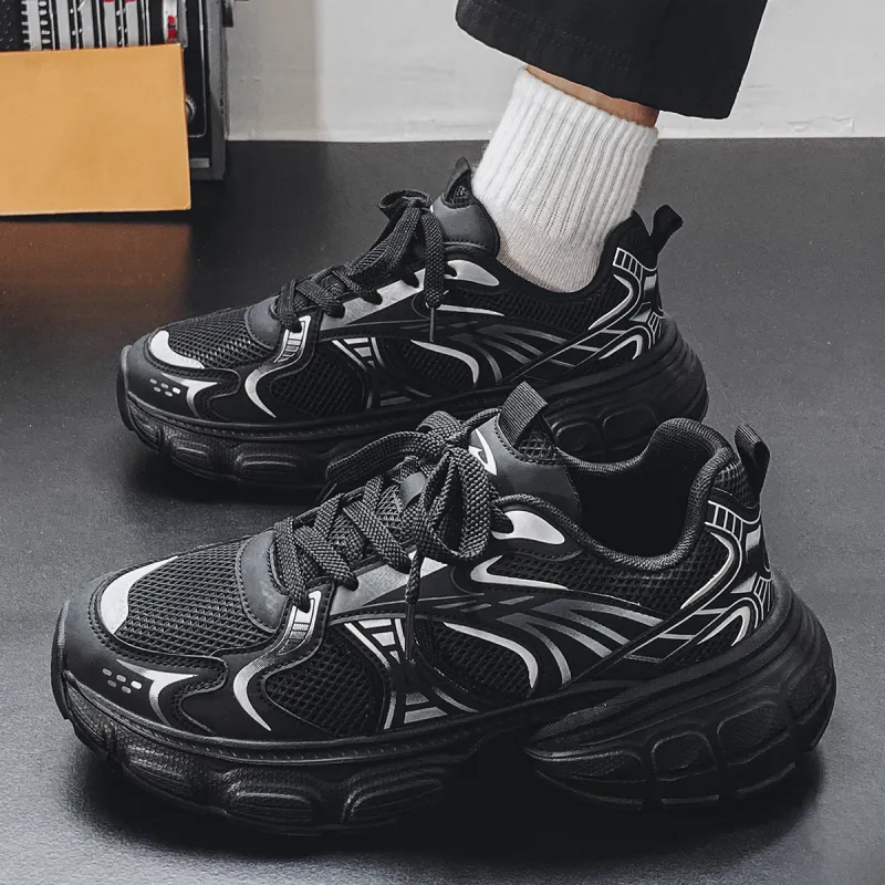DEERWAY Abrasion-Resistant Slip-Resistant Low-Top Chunky Sneakers Men's-5