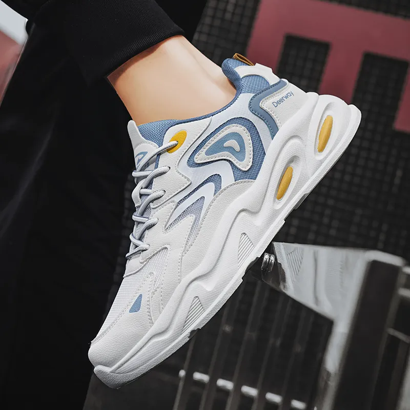 DEERWAY Cushioning Coverage Height Increasing Balance Support Low Top Platform Casual Chunky Sneakers Men's-18