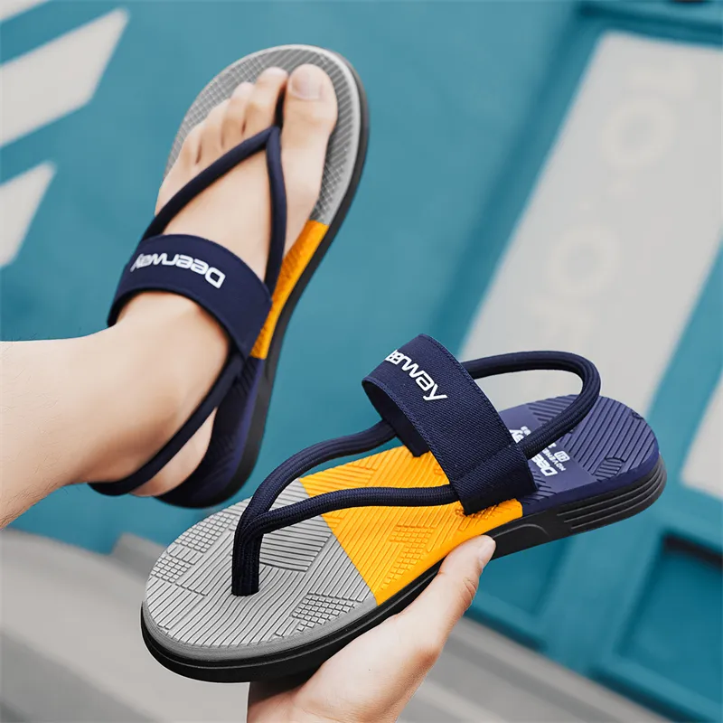 DEERWAY Slip Resistant Quick Dry Flip Flops Men's-13