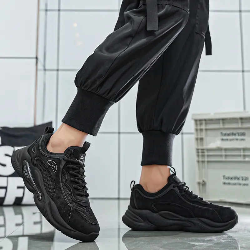 DEERWAY Cushioned Slip Resistant Abrasion Resistant Low Top Chunky Sneakers Men's-8