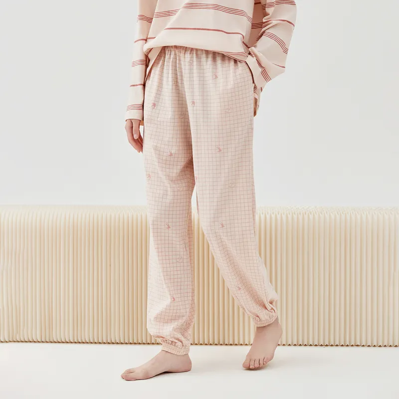 Top Melon Pajama Pants Women's Desire Late Orange-1