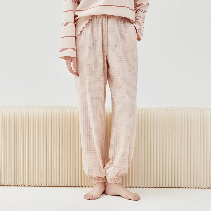 Top Melon Pajama Pants Women's Desire Late Orange-4