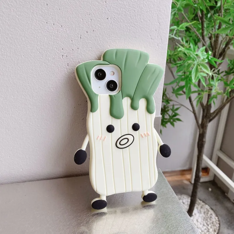 Beams Silicone Material Funny Onion Garlic Emoji Phone Cases Compatible With IPhone 14 Pro Max/Apple 11/12/13-1
