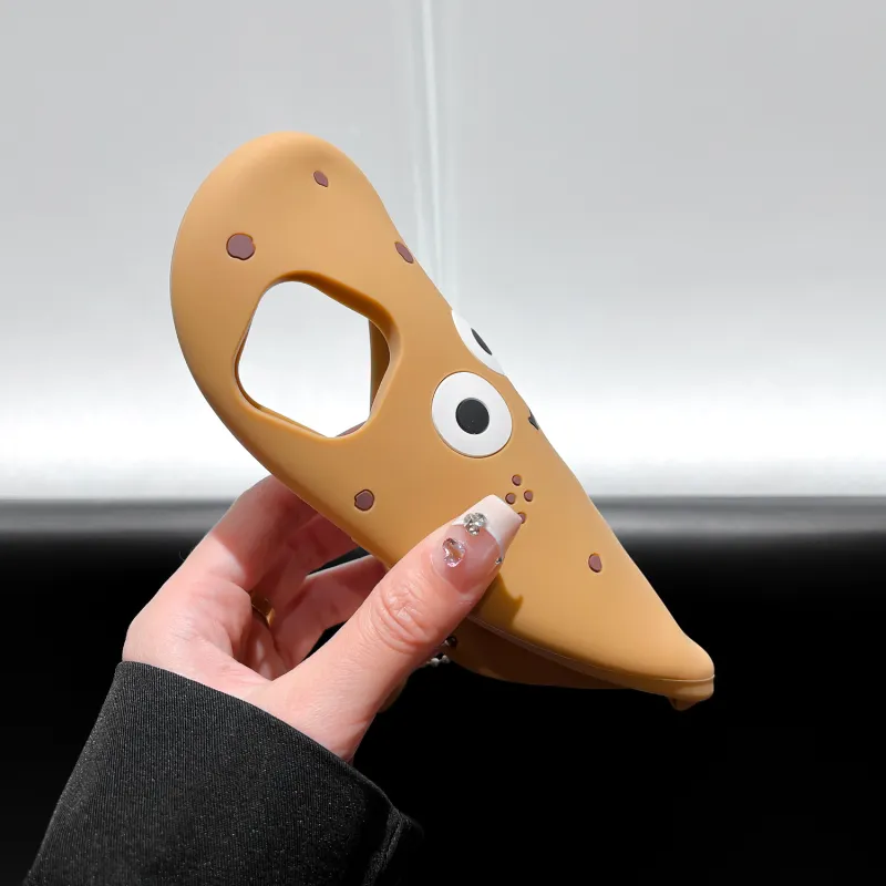 Beams Silicone Material Little Potato Fun Creative Cute Phone Cases Compatible With IPhone 16/15/14/13/12/11/Pro/Max-3