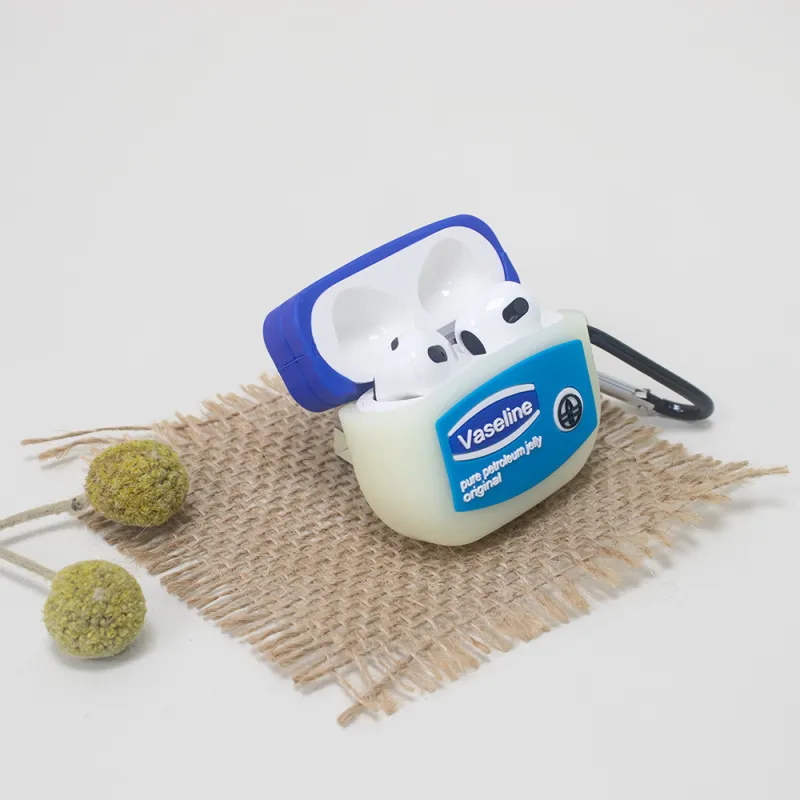 Beams Compatibility Airpods 4/1/2/3 PVC Quirky Creative Vaseline Headphone Cases-3